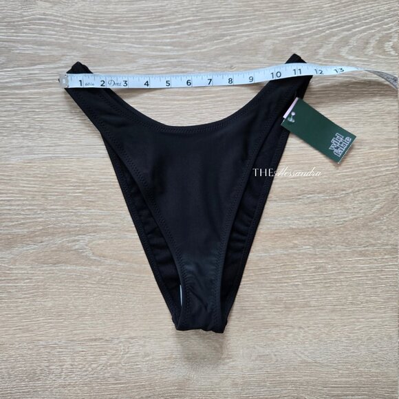 Wild Fable Womens Mid Rise Super Cheeky Bikini Bottom Black Small New With Tags - Picture 6 of 16
